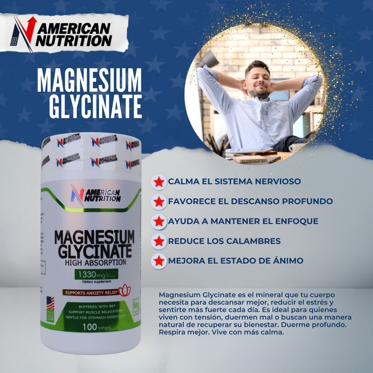 MAGNESIUM GLYCINATE X 100 SOFTGELS